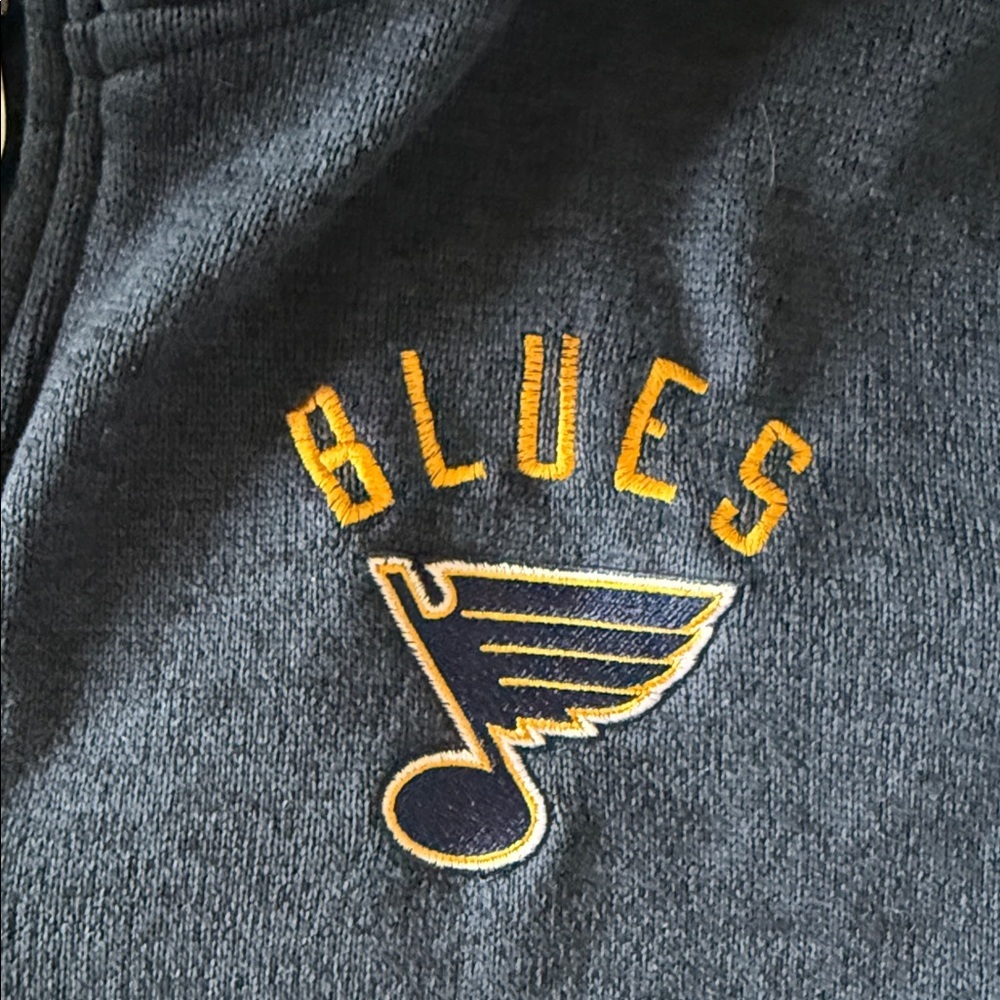 Men’s NHL Blue and Black Lightweight Jacket - Picture 3 of 6